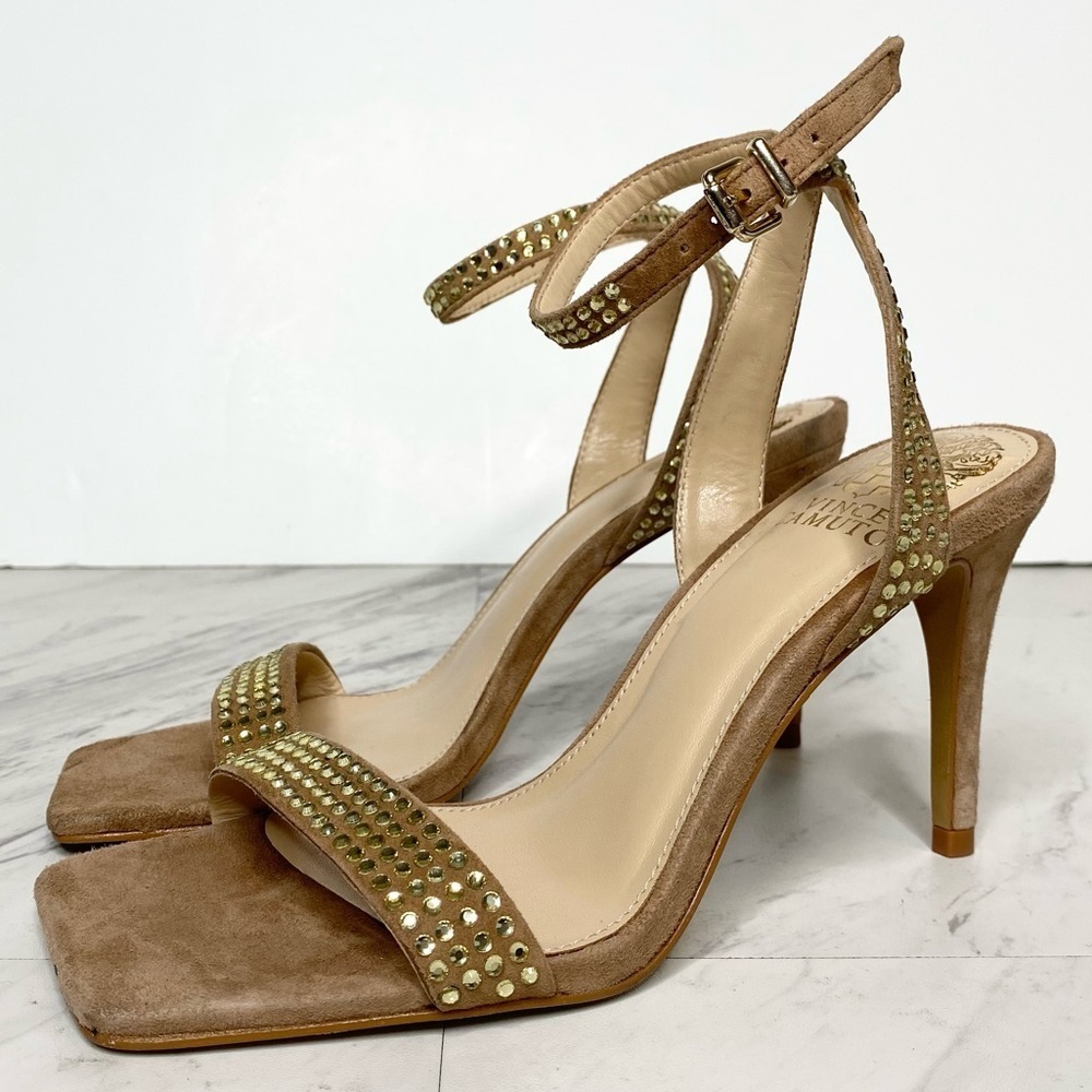 Vince Camuto Saprenda Light Brown Heeled Sandal 7 1/2 M